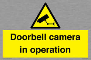 Doorbell camera in operation